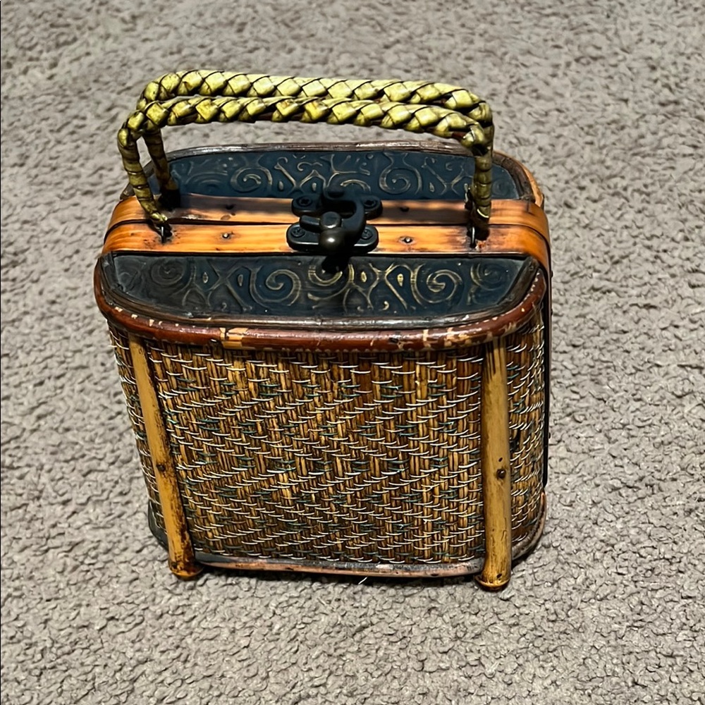 Vintage wooden bag.